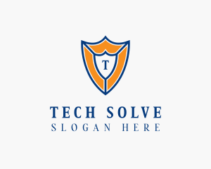 Tech Shield Security  logo design