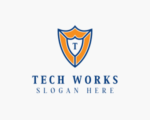 Tech Shield Security  logo design