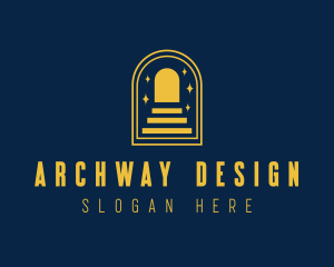 Arch Stairs Pathway logo design