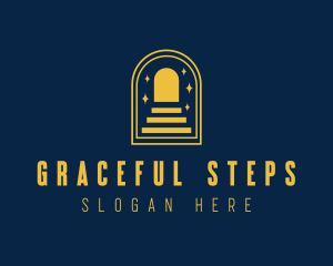 Arch Stairs Pathway logo design