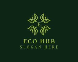 Eco Herbal Leaves logo design