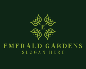 Eco Herbal Leaves logo design