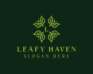 Eco Herbal Leaves logo design