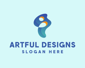 Abstract Art Person logo design