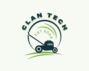 Backyard - Lawn Mower Gardener logo design