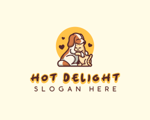 Dog Cat Hug Care logo design