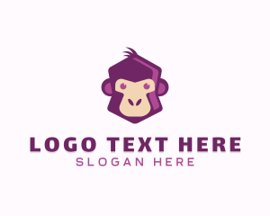 Sit - Monkey Animal Apparel logo design