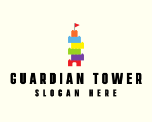 Colorful Tower Block logo design