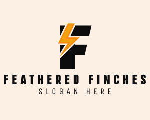 Electric Company Letter F logo design