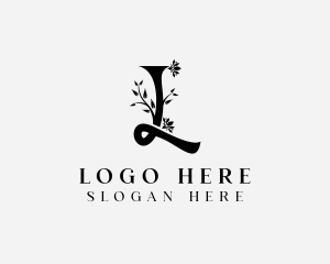 Eco Friendly - Floral Boutique Letter L logo design