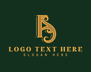 Vintage - Fancy Boutique Business Letter A logo design