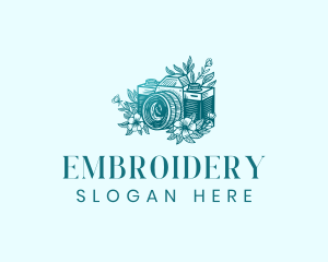 Camera Floral Photography Logo