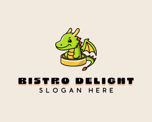 Dragon Wings Dimsum logo design