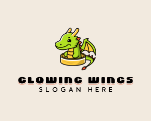 Dragon Wings Dimsum logo design