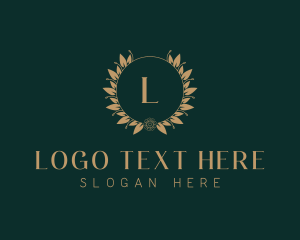 Flowershop - Event Styling Wreath logo design