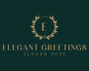 Event Styling Wreath logo design