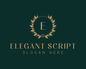 Event Styling Wreath logo design