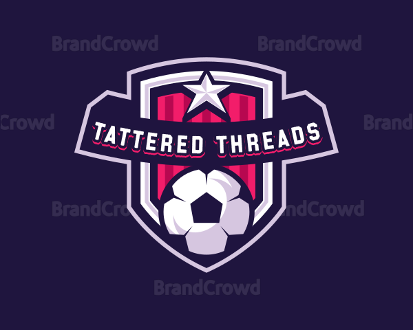 Soccer Sports Shield Logo