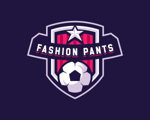 Soccer Sports Shield Logo