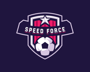 Soccer Sports Shield Logo