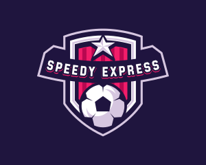 Soccer Sports Shield Logo