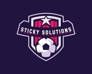 Soccer Sports Shield Logo