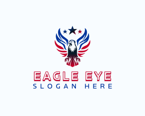 Star Wing Eagle logo design