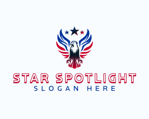 Star Wing Eagle logo design