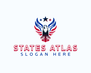 Star Wing Eagle logo design