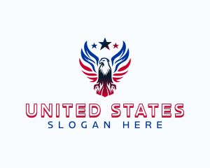 Star Wing Eagle logo design