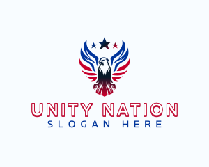 Star Wing Eagle logo design