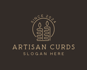 Candle Artisanal Decor logo design