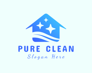 Clean House Sparkles logo design