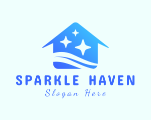 Glitter - Clean House Sparkles logo design