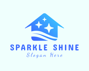 Clean House Sparkles logo design