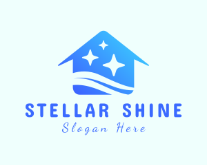 Clean House Sparkles logo design