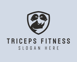 Rhino Boxing Fitness  logo design