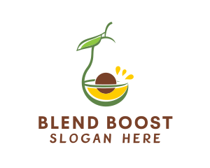 Smoothie - Avocado Juice Smoothie logo design