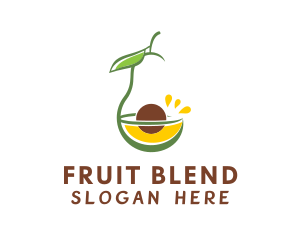 Smoothie - Avocado Juice Smoothie logo design