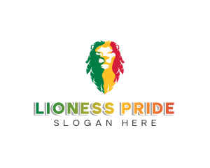 Jamaica Carribean Lion logo design