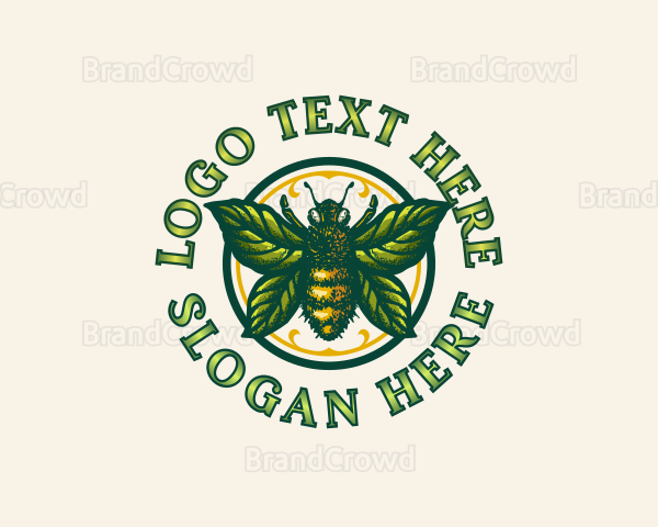 Leaf Bee Apiculture Logo