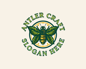 Leaf Bee Apiculture logo design