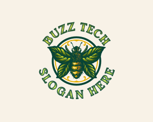 Bug - Leaf Bee Apiculture logo design