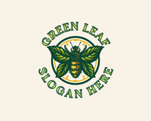 Leaf - Leaf Bee Apiculture logo design