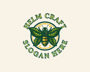 Leaf Bee Apiculture logo design