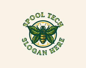 Leaf Bee Apiculture logo design