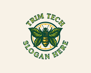 Leaf Bee Apiculture logo design