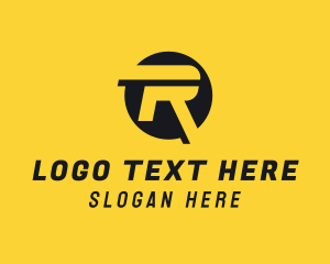 E Commerce - Modern Logistics Letter R logo design