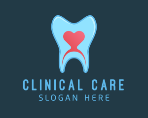 Heart Tooth Treatment logo design