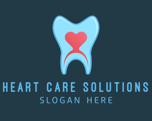 Heart Tooth Treatment logo design